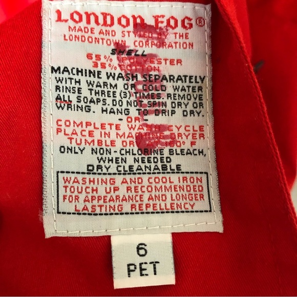 London Fog Red Trench Coat - Picture 14 of 16